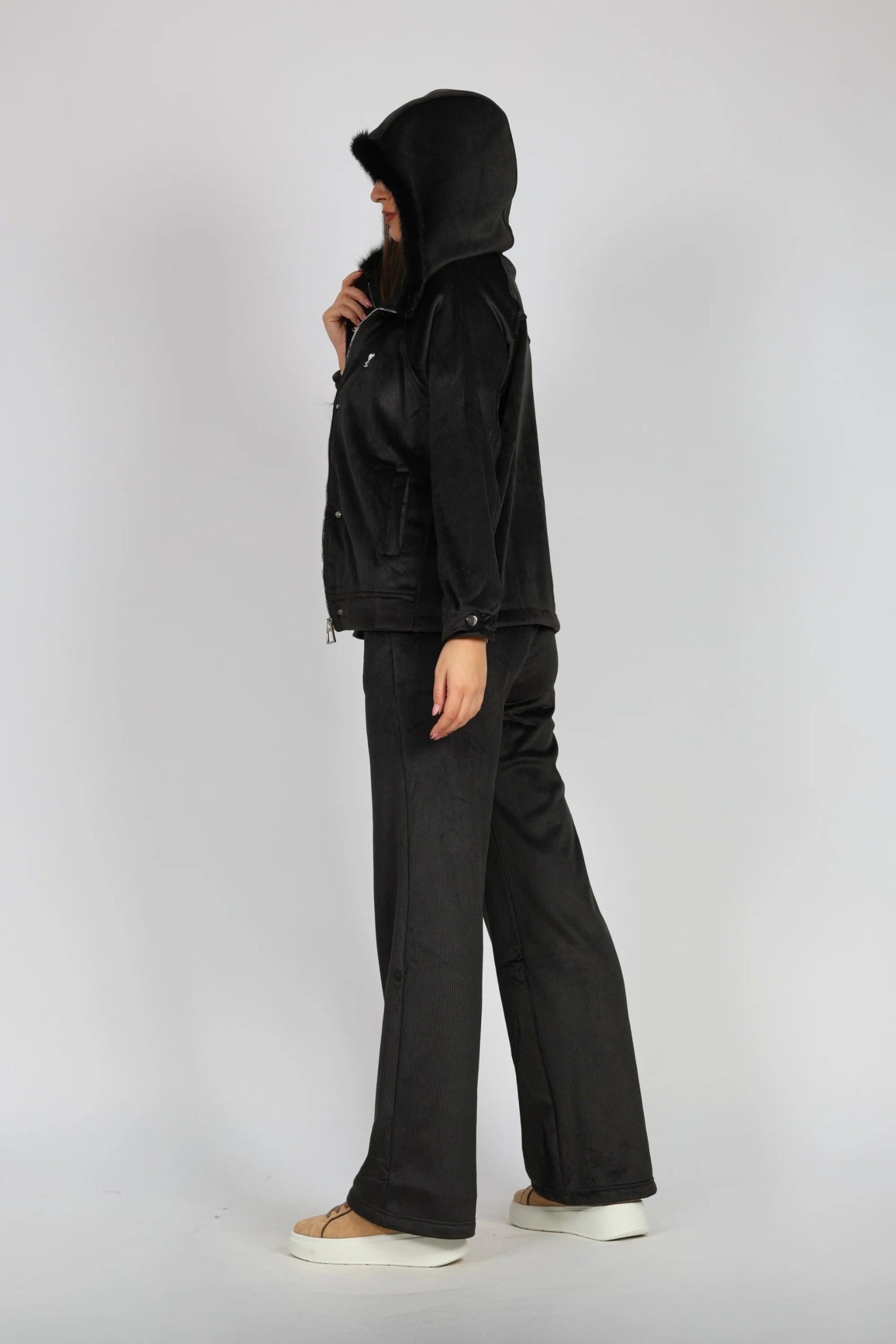 Дамски Комплект от 2 Части, Черен So Cute Roberto Fashion Store One piece SOC0612SETBLK2PCS S