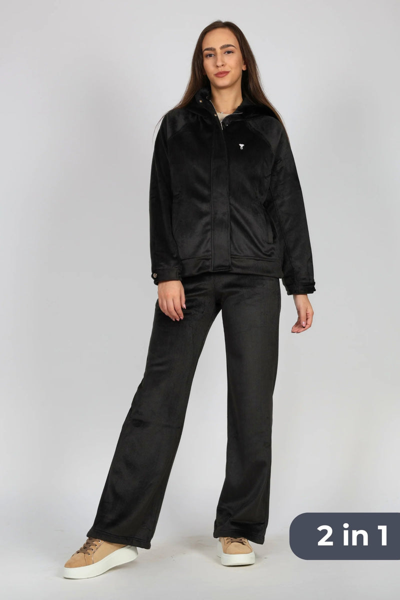 Дамски Комплект от 2 Части, Черен