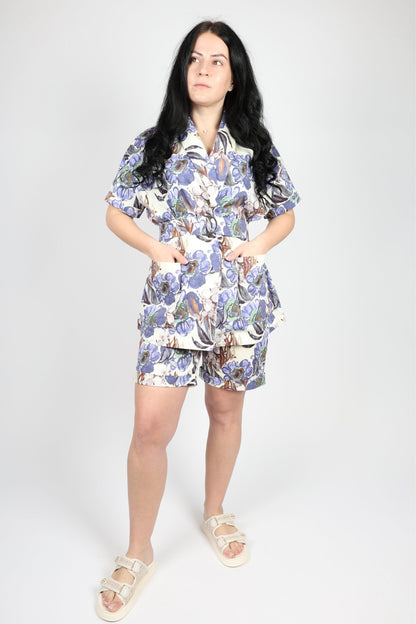 Дамски Комплект от 2 части, Син Roberto Fashion Store Set RBRF2103STBLUTRK36 Blue 36 EU