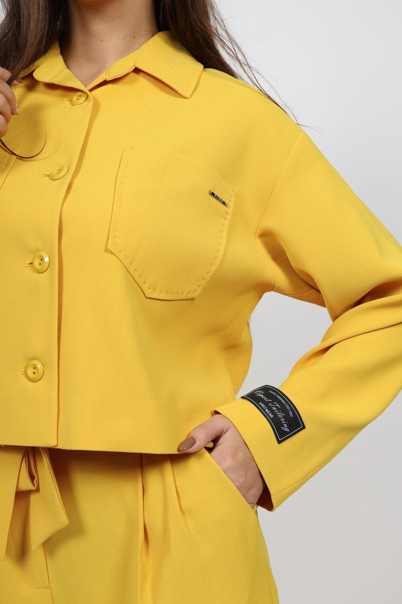 Дамски Комплект от 2 части, Жълт VIPART Roberto Fashion Store Set VPR0311SETYELTRK36 36 Жълт