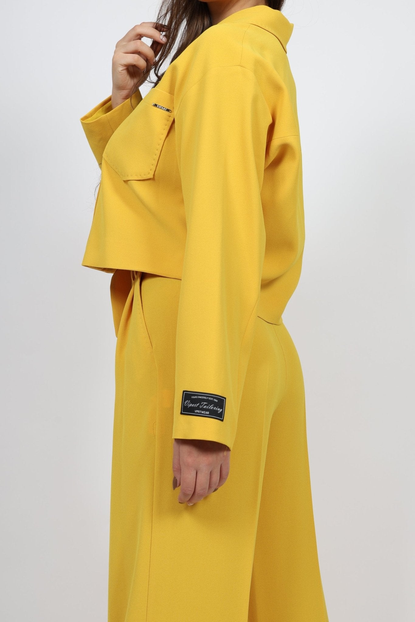 Дамски Комплект от 2 части, Жълт VIPART Roberto Fashion Store Set VPR0311SETYELTRK36 36 Жълт