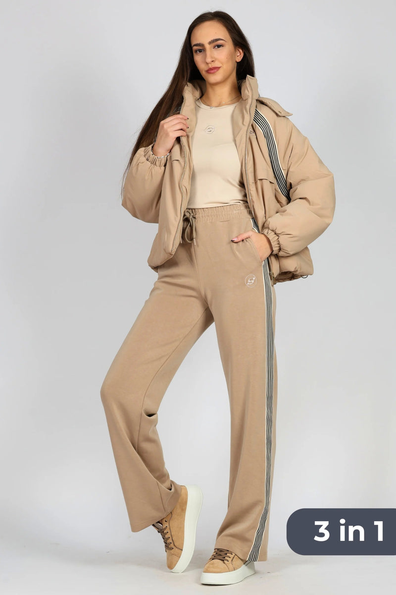 Дамски Комплект от 3 Части, Бежов