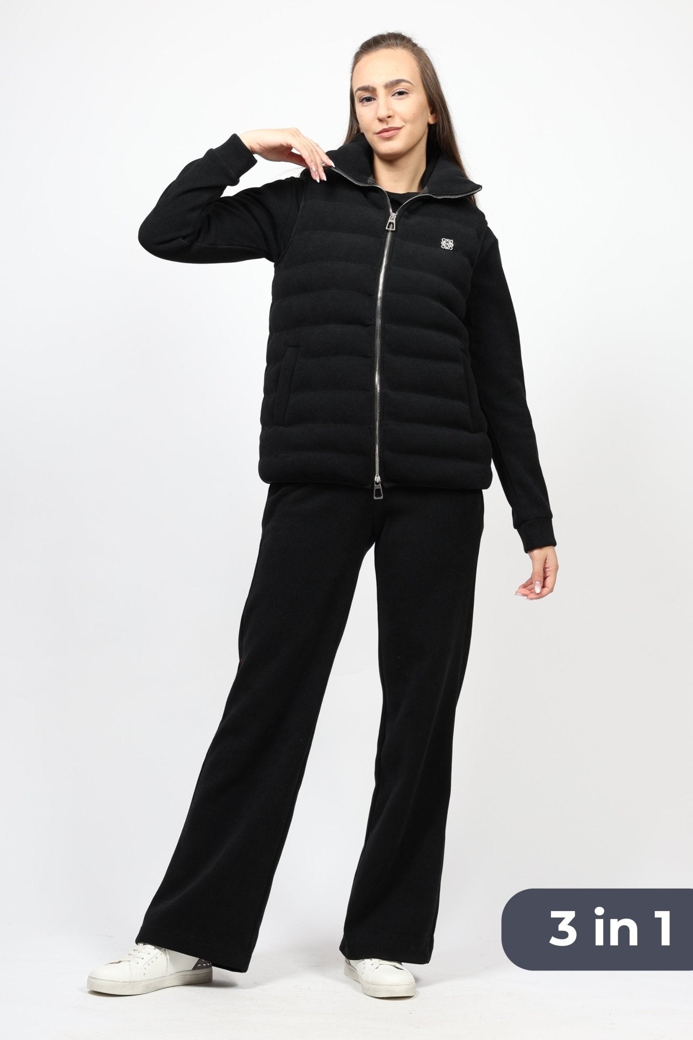 Дамски Комплект от 3 части, Черен