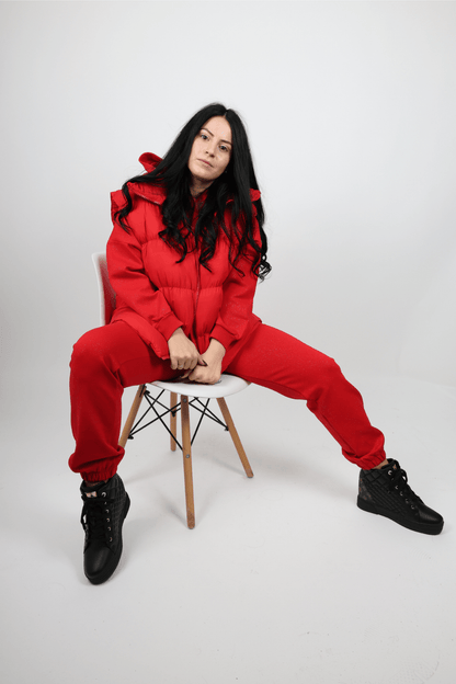 Дамски Комплект от 3 Части, Червен Roberto Fashion Store Set O0P1Q2S S INTL Red
