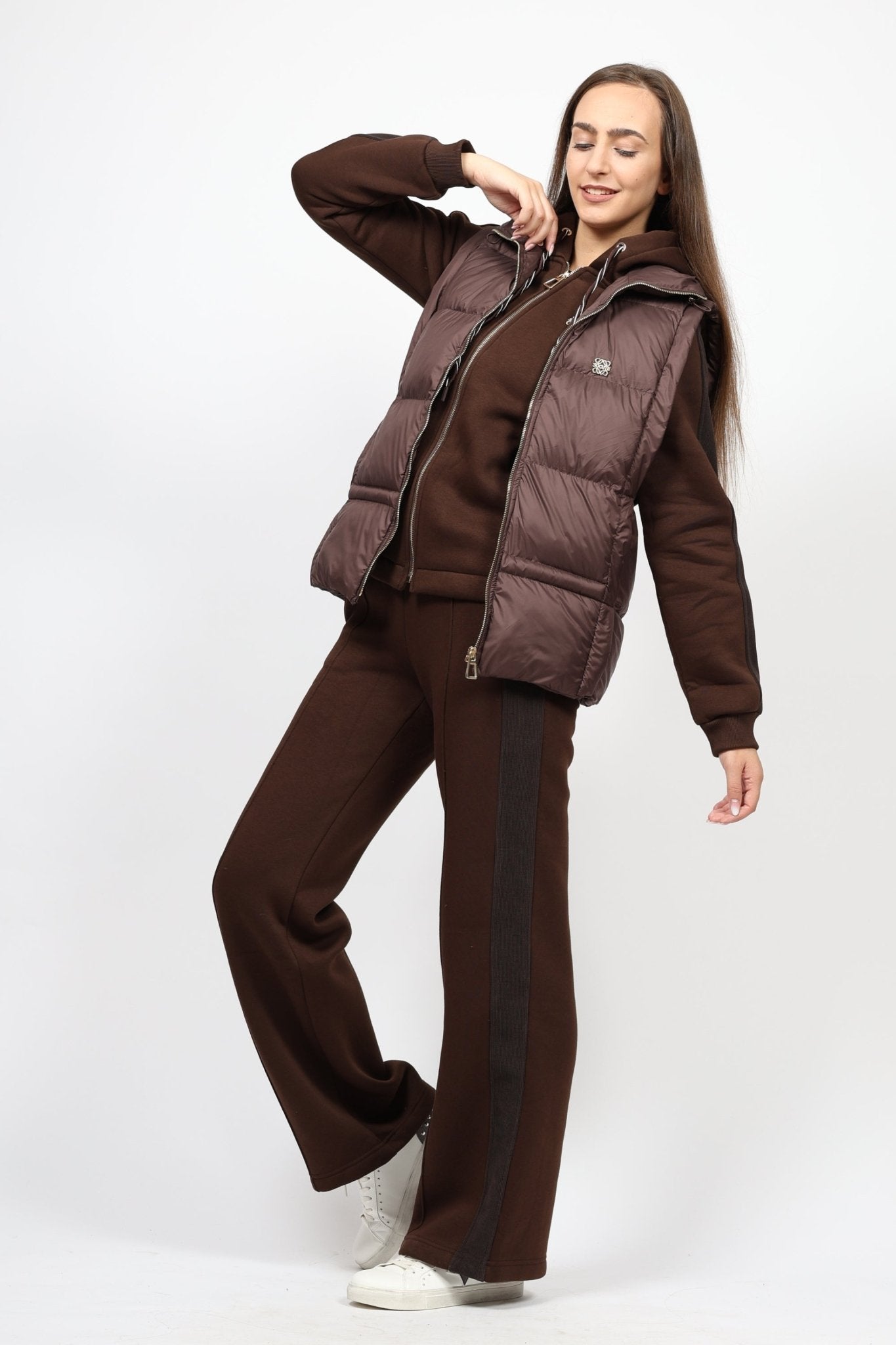 Дамски Комплект от 3 части, Кафяв