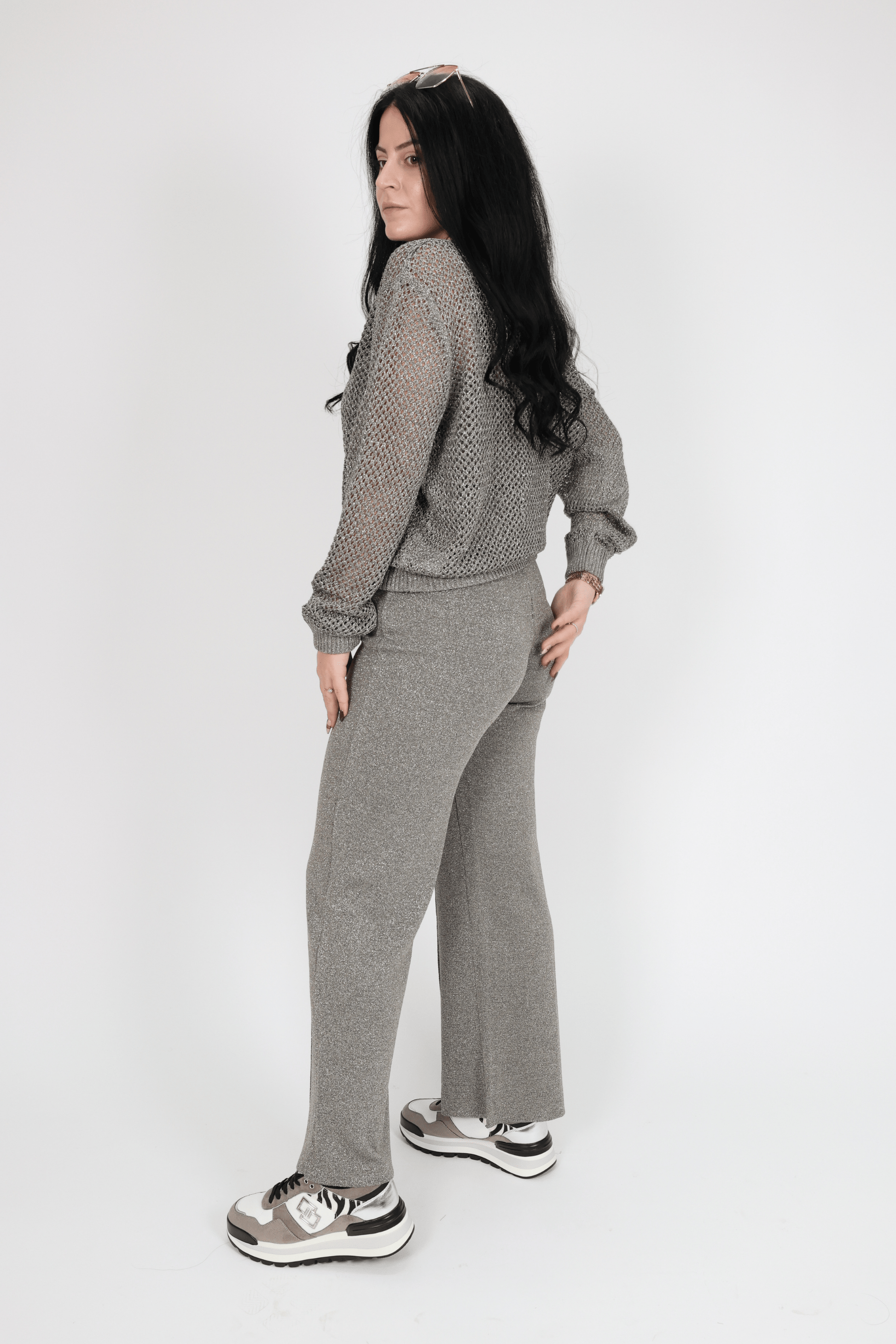 Дамски Комплект от 3 Части, Сив Roberto Fashion Store Set K0L1M2S S INTL Cotton