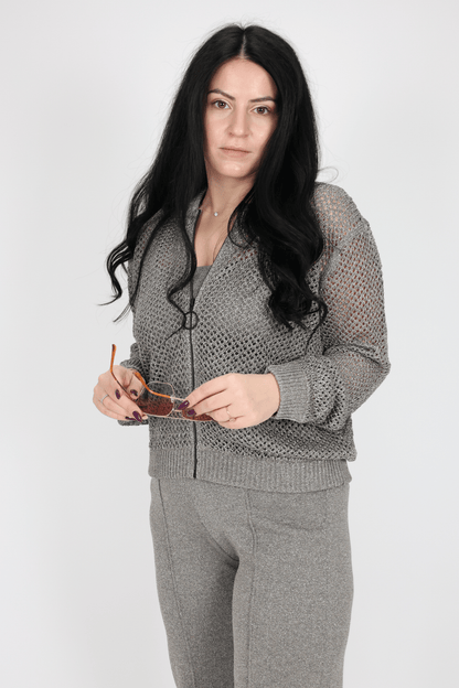 Дамски Комплект от 3 Части, Сив Roberto Fashion Store Set K0L1M2S S INTL Cotton