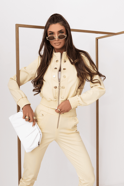 Дамски Комплект Premium Excellence в жълто - Стил и комфорт за всякакви поводи LaBalancia Roberto Fashion Store Set 5907378519194 XS/S
