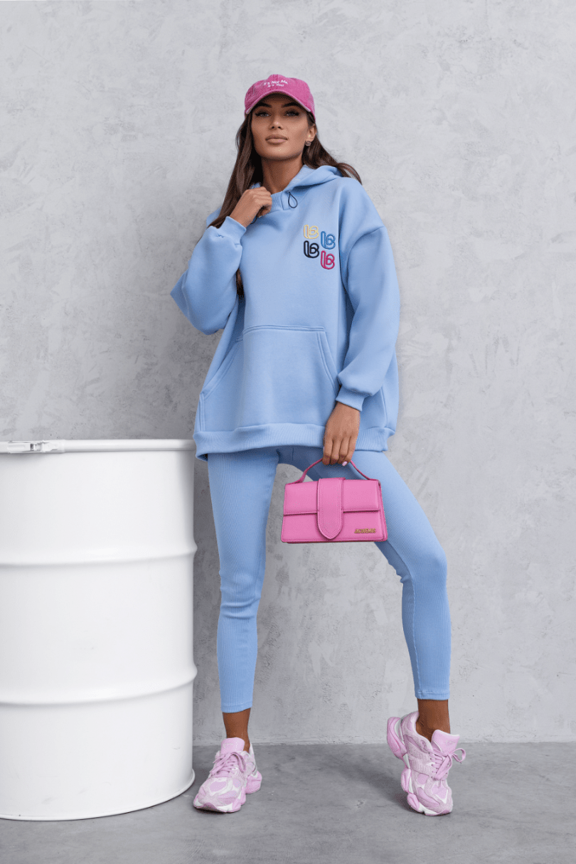 Дамски Комплект RARITY - Блестящо Бежово с елегантна блуза и легинси LaBalancia Roberto Fashion Store Set 5907378518913 XS/S