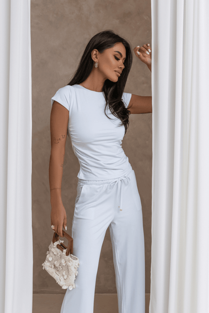 Дамски комплект SHIRA - Облекло, Бранд SHIRA, Светлосиньо LaBalancia Roberto Fashion Store Set 5907378521746 M/L