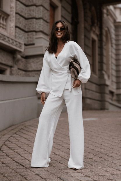 Дамски комплект SIENNA с пуловер в екрю LaBalancia Roberto Fashion Store Set 5907378527779 M/L