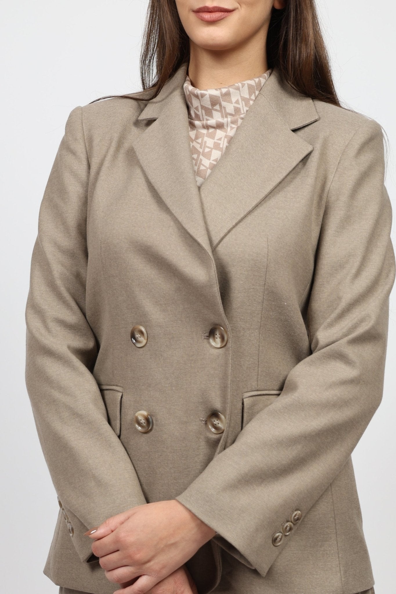 Дамски Костюм от 2 части, Пясък Roberto Fashion Roberto Fashion Store Set LSW1711SUISNDTRKXS XS