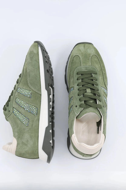 Дамски Кожени Спортни Сникърси, Зелен Roberto&Co Roberto Fashion Store Sneakers NUS0402SNEGRESTO37 37