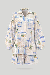 Women's set MOLLY linen - Malibu yellow