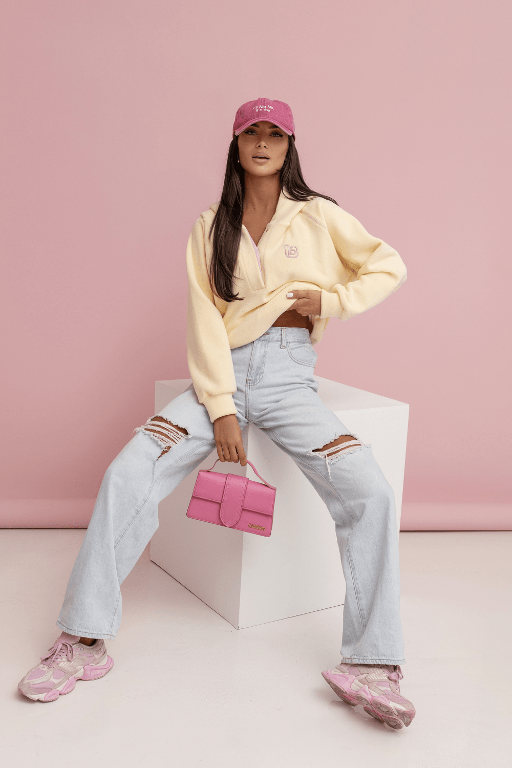 Дамски памучен суитшърт LOOM – Ефектен модел в наситено жълто за стил и комфорт LaBalancia Roberto Fashion Store Shirt 5907378519460 UNI