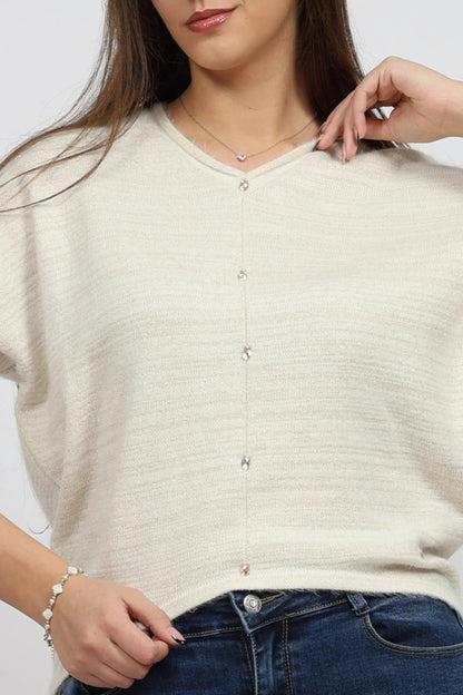 Дамски Пуловер, Бежов Serianno Collection S Roberto Fashion Store One piece SER0612SWTBEIKNIS S