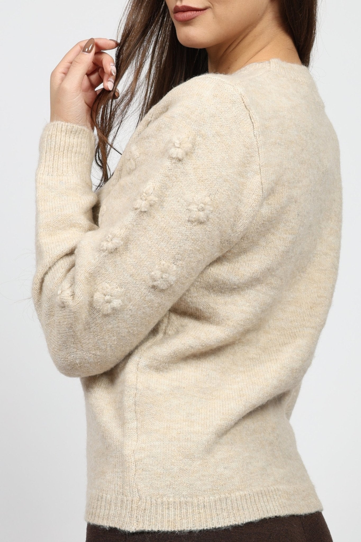 Дамски Пуловер, Бежов Andy & Lucy Paris Roberto Fashion Store Sweater ANL1311SWEBEIPLUSM S - M Бежов