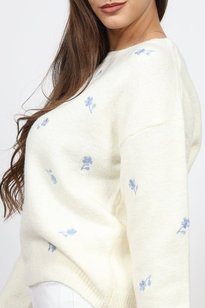 Дамски Пуловер, Екрю Andy & Lucy Paris Roberto Fashion Store Sweater ANL1311SWEWHIPLMSM S - M Бял