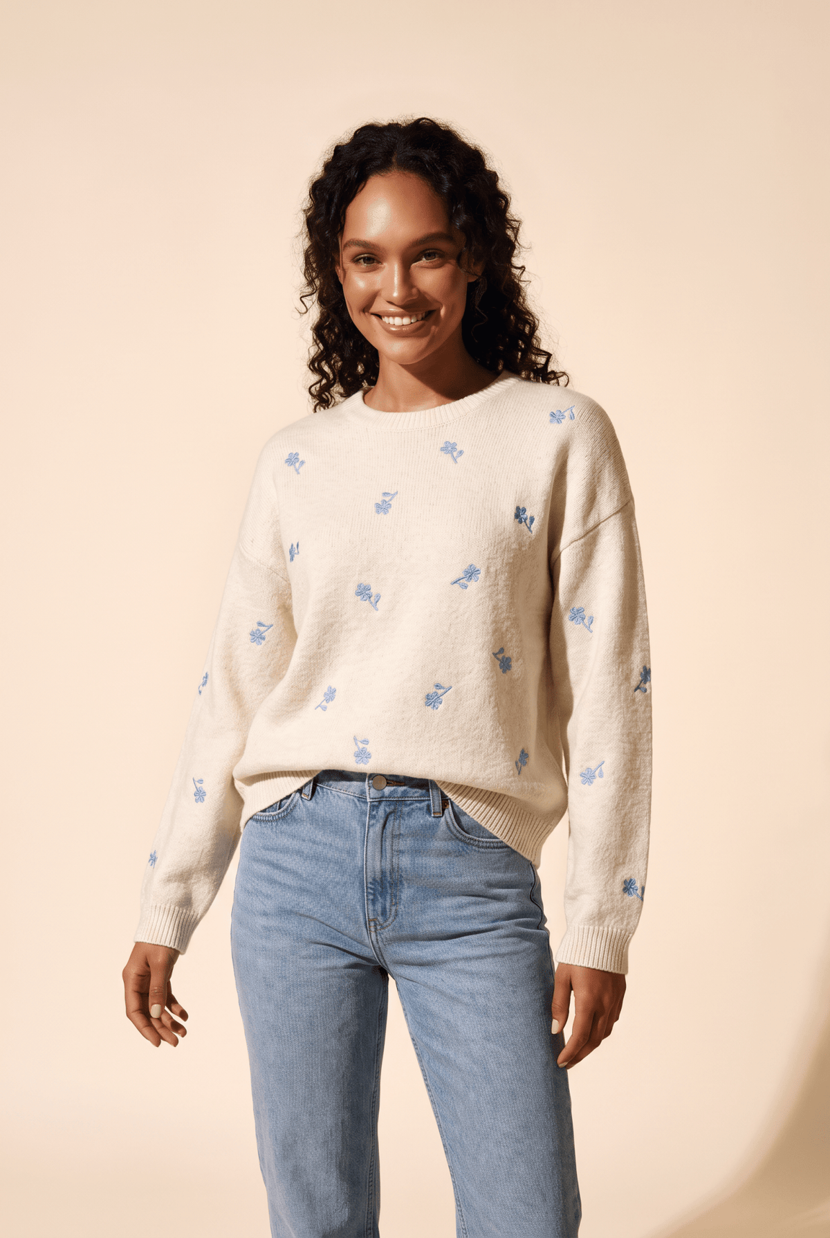 Дамски Пуловер, Екрю Andy & Lucy Paris Roberto Fashion Store Sweater ANL1311SWEWHIPLMSM S-M