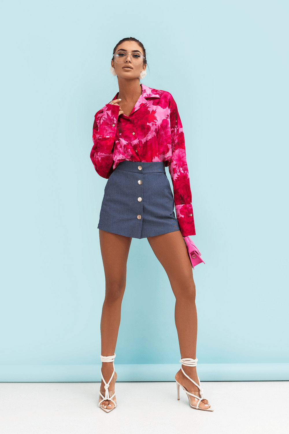 Дамски шорти в небесно синьо - BLISS Denim LaBalancia Roberto Fashion Store Set 5907378518135 S