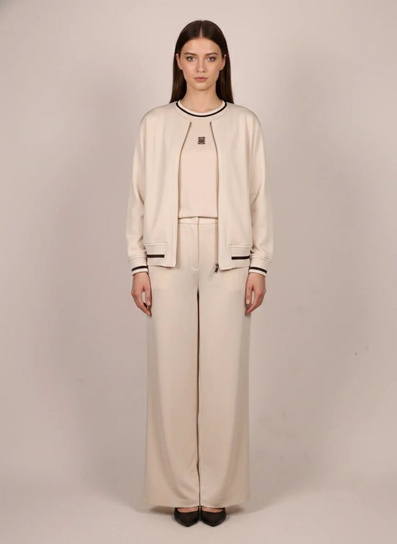 Дамски Спортен Комплект от 2 части с Модал, Екрю