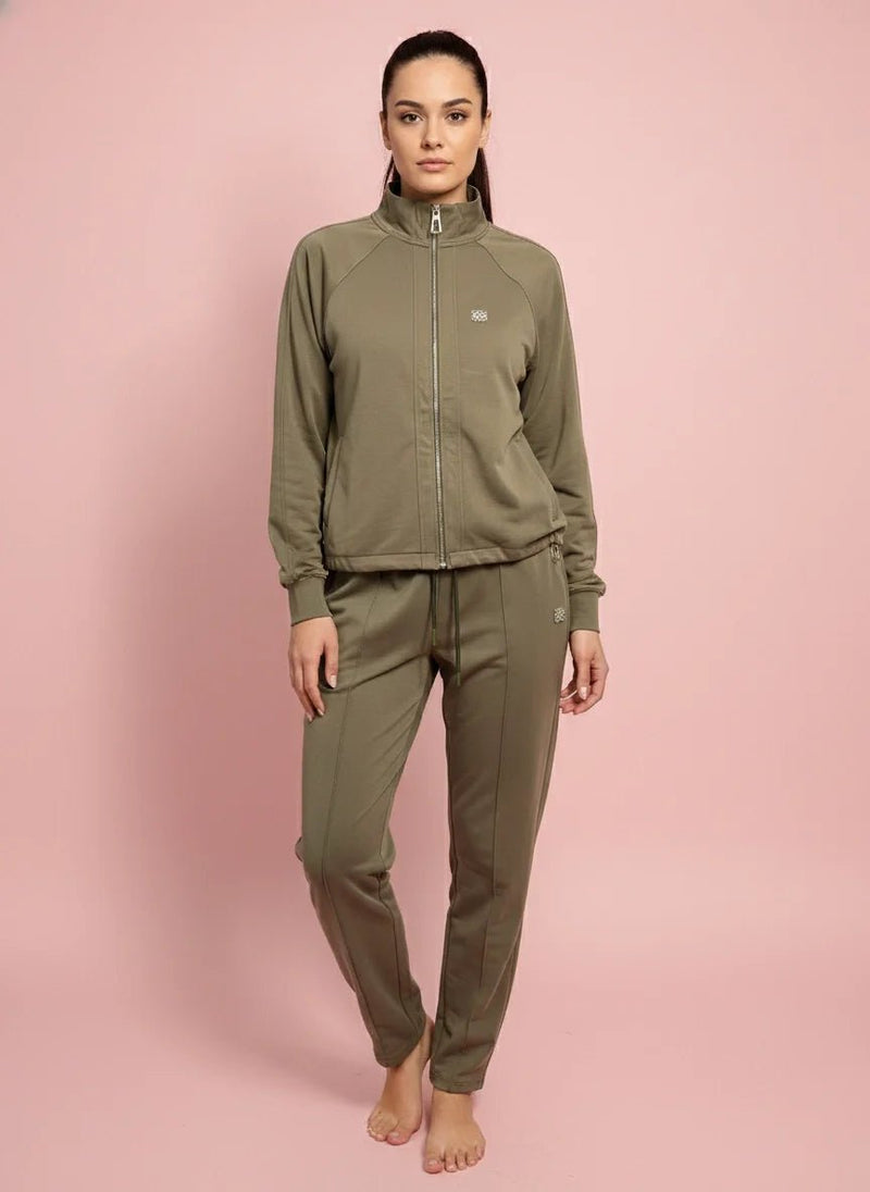 Дамски Спортен Комплект от 2 части с Модал, Зелен