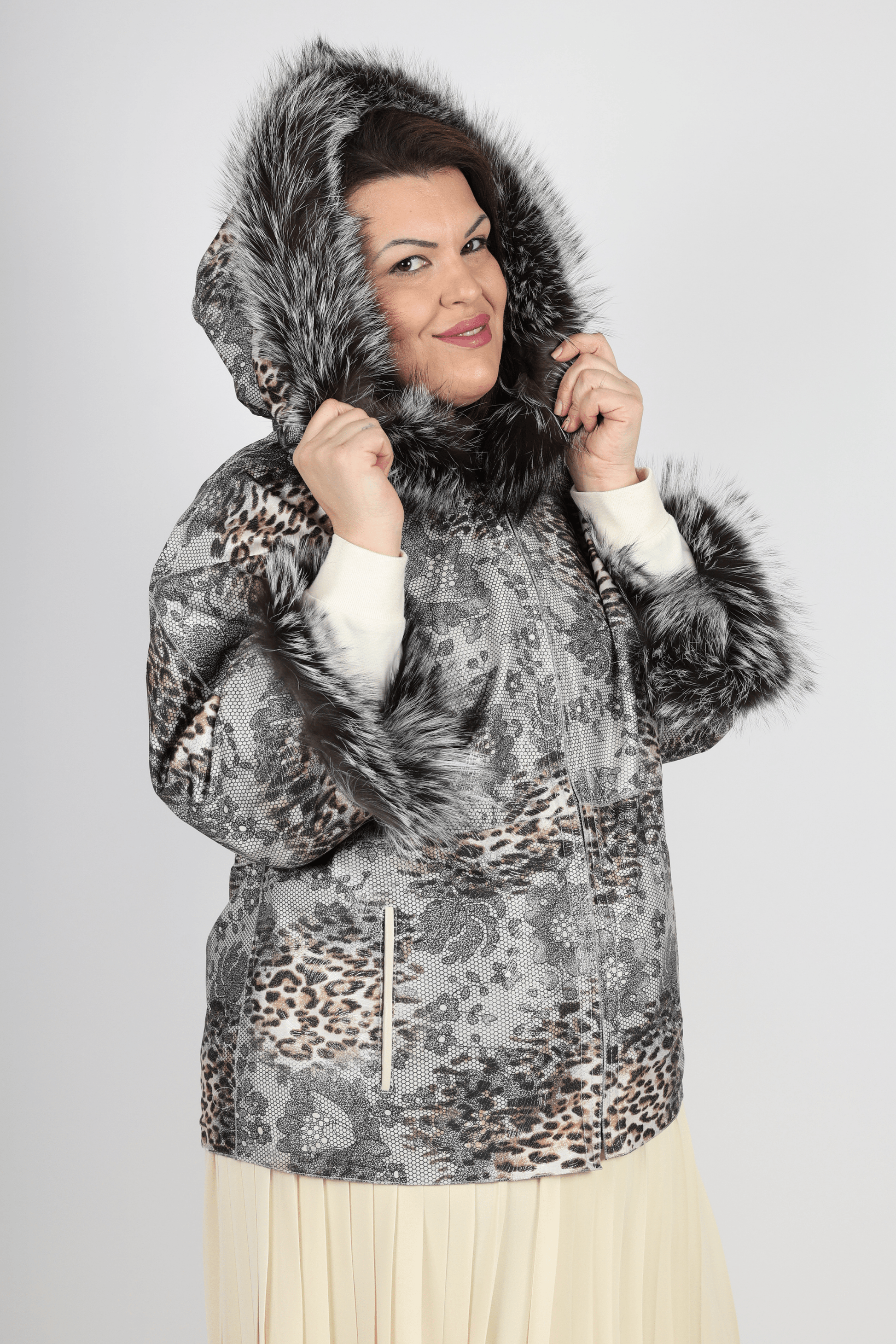 Дамско Двулицево Яке, Бежов Roberto Fashion Store Jacket RFRVSBLJCKWH12032XL XXL Beige