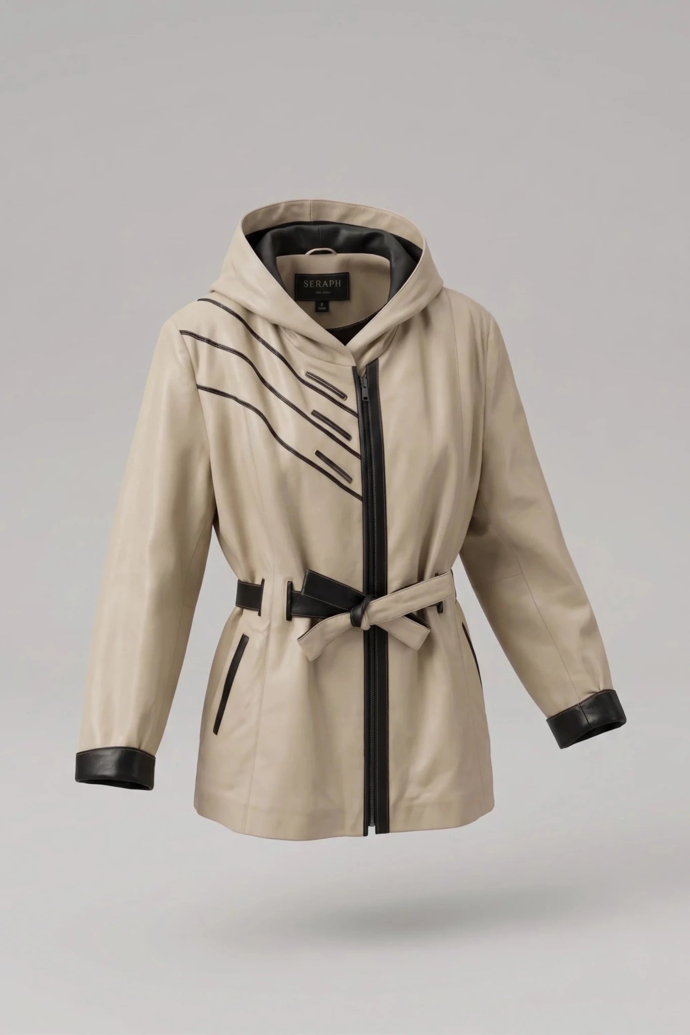 Дамско Кожено Яке, Бежов Roberto&Co Roberto Fashion Store Jacket LEA2511JCKBEIBLTM XS