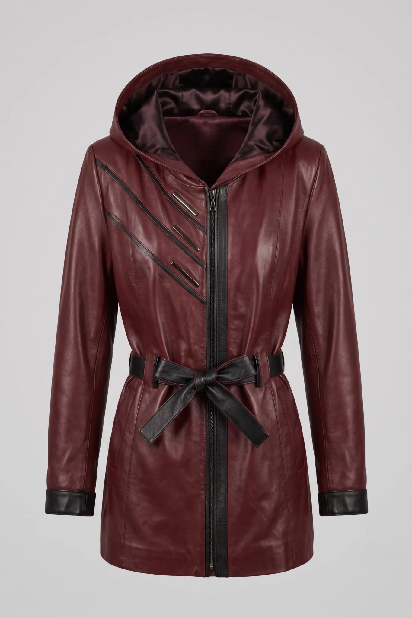 Дамско Кожено Яке, Червен Roberto&Co Roberto Fashion Store Jacket LEA2511JCKBORBLTM XS
