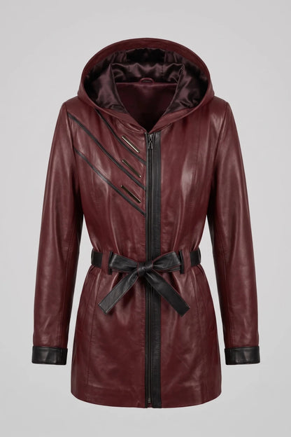 Дамско Кожено Яке, Червен Roberto&Co Roberto Fashion Store Jacket LEA2511JCKBORBLTM XS