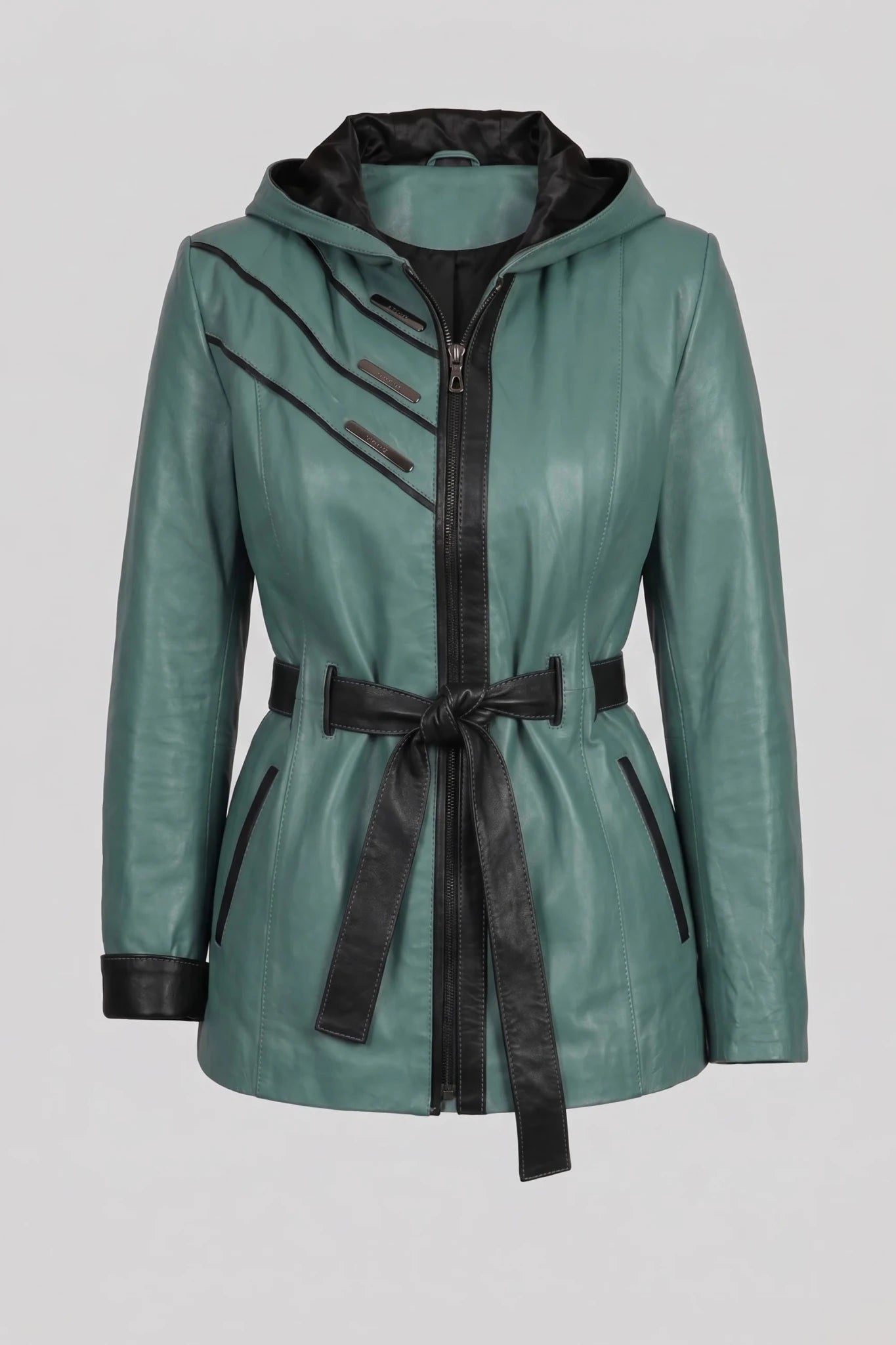 Дамско Кожено Яке, Грахово Зелен Roberto&Co Roberto Fashion Store Jacket LEA2511JCKGRLBLTM XS