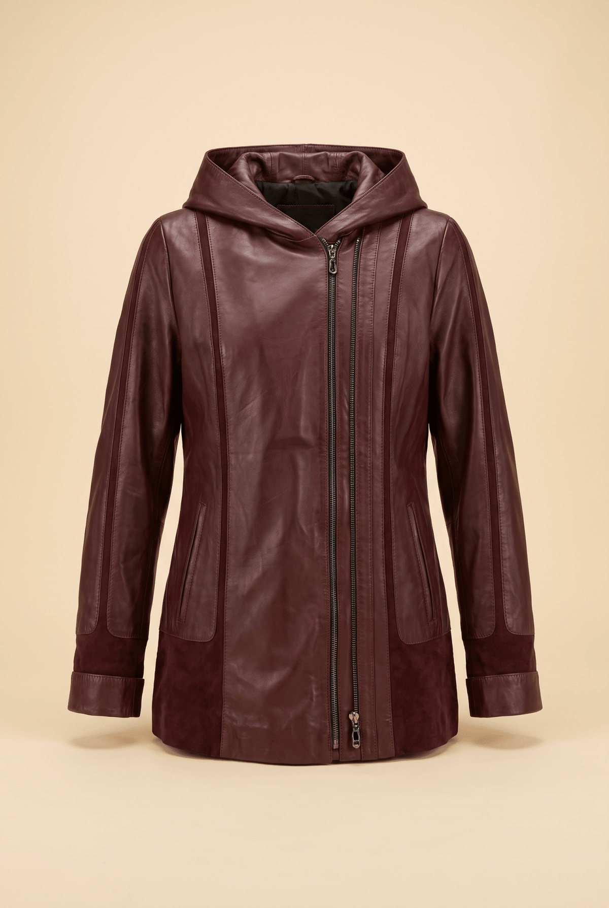 Дамско кожено яке Siena, червено, плюс сайз - размери 2XL-8XL Roberto&Co Roberto Fashion Store Jacket LEA2505JCKREDVL+2XL 2XL