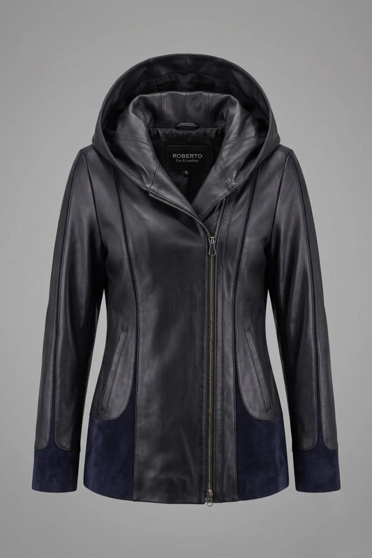 Дамско кожено яке Siena, тъмносиньо Roberto&Co Roberto Fashion Store Jacket LEA2505JCKNAVVLR-XS XS