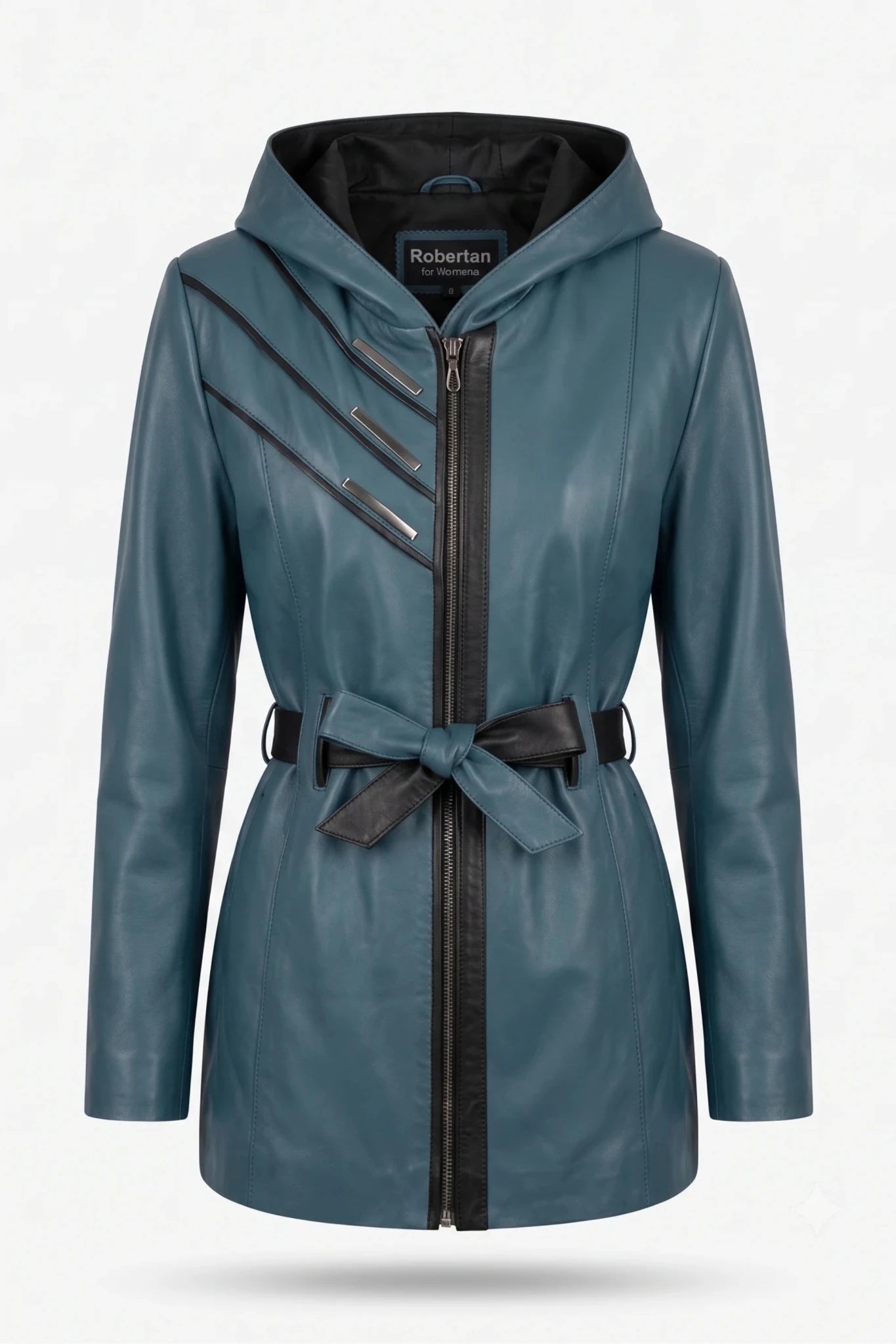 Дамско Кожено Яке, Син Roberto&Co Roberto Fashion Store Jacket LEA2511JCKPETBLTM XS