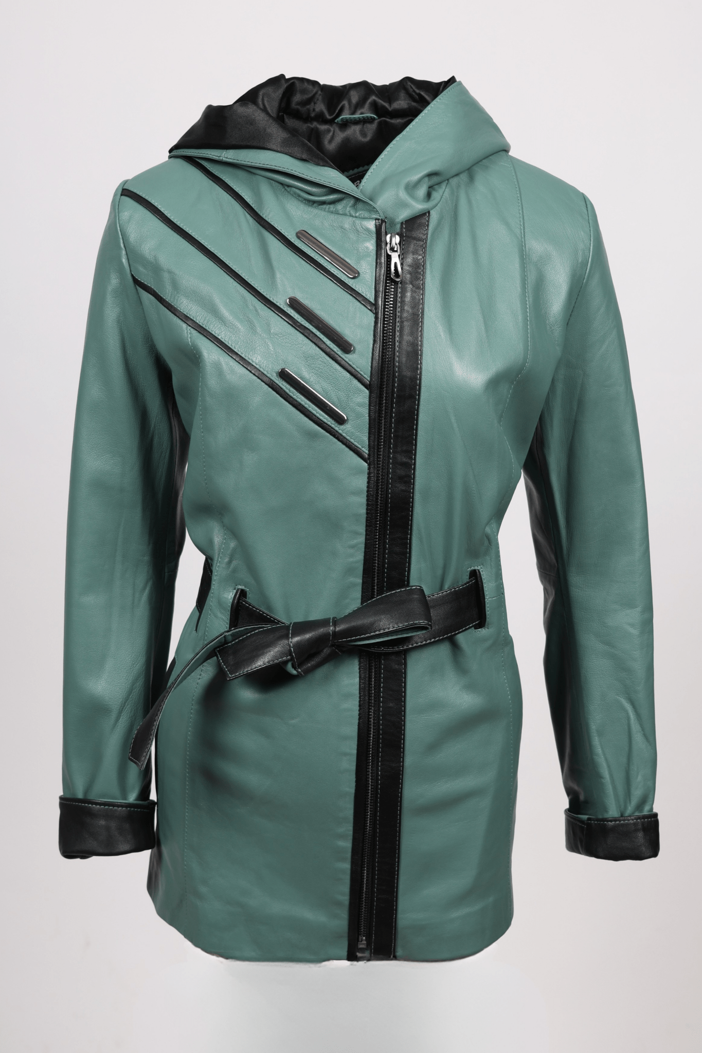 Дамско Кожено Яке, Грахово Зелен Roberto Fashion Roberto Fashion Store Jacket LEA2511JCKGRLBLTM XS