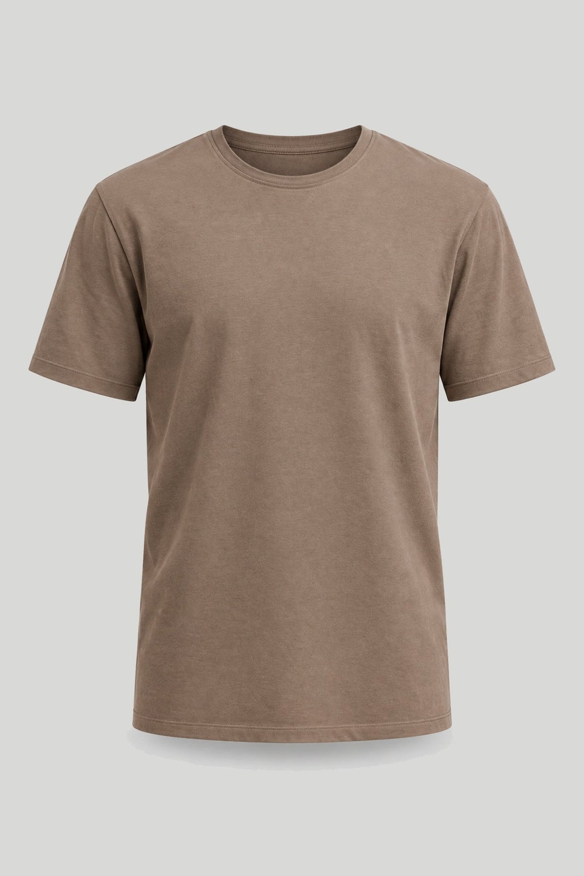 Кафява мъжка базова тениска от памук с еластан Medicine Roberto Fashion Store T-shirt RW26-TSM013-98X-S S