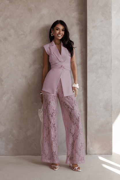 Комплект AURA - пудрено розово LaBalancia Roberto Fashion Store Set 5907378522316 XS/S
