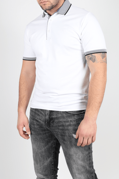 Мъжка Тениска, Бял Roberto Fashion Store T-shirt RBRFTSHWHI1203L L
