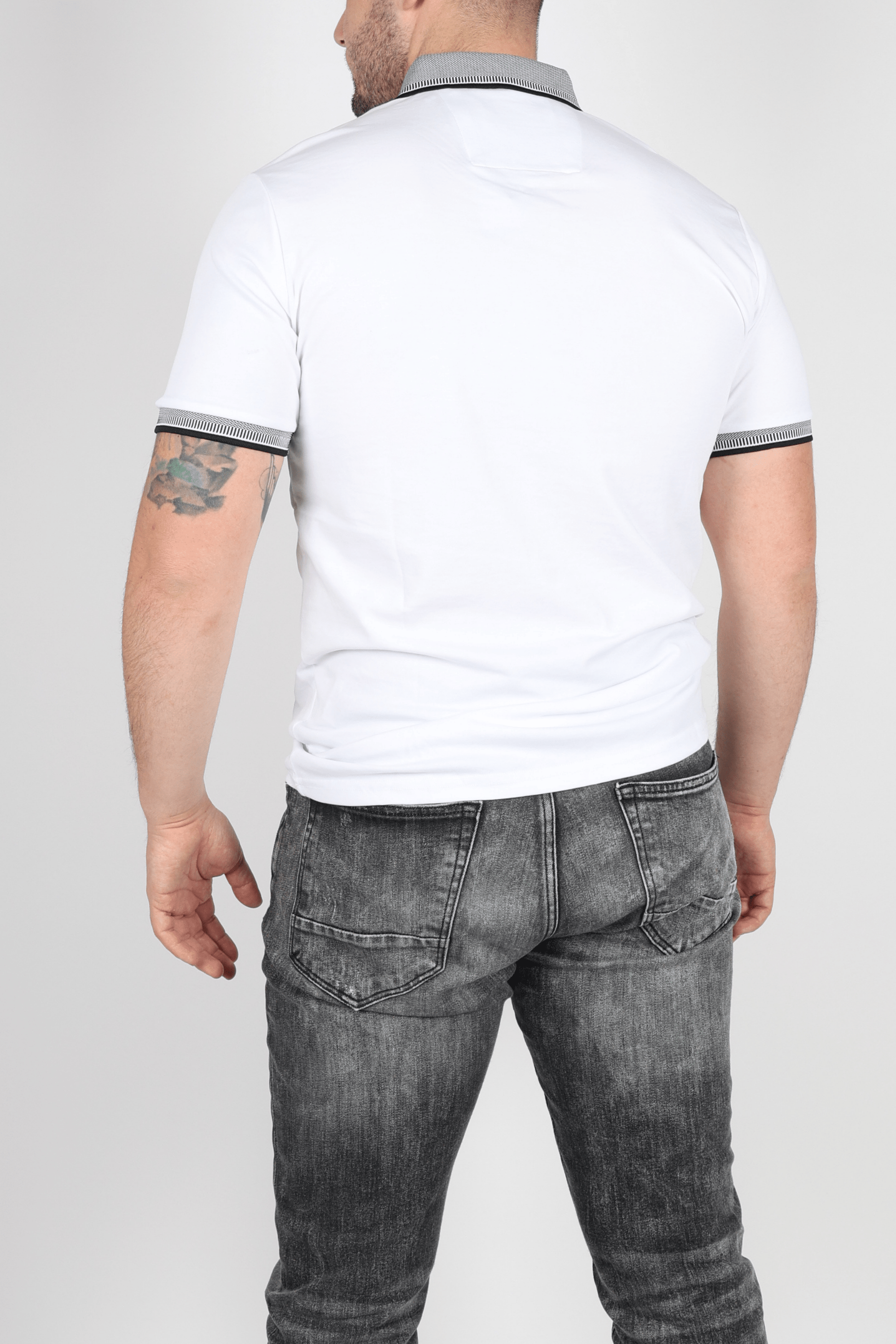 Мъжка Тениска, Бял Roberto Fashion Store T-shirt RBRFTSHWHI1203L L
