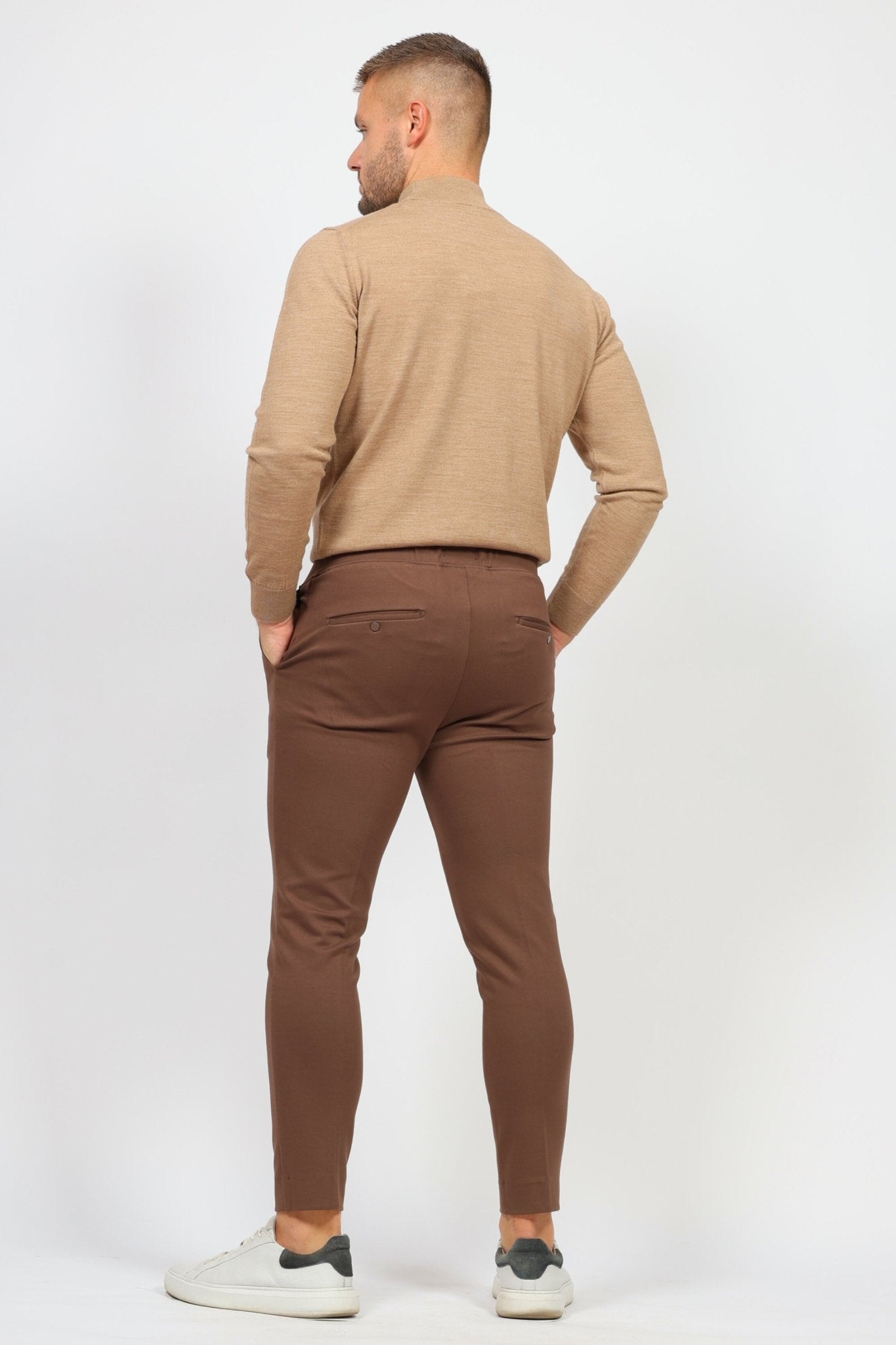 Мъжки Панталон, Кафяв Giotelli Roberto Fashion Store Sneakers GIO1111TRSBRWSLM30 30 Кафяв