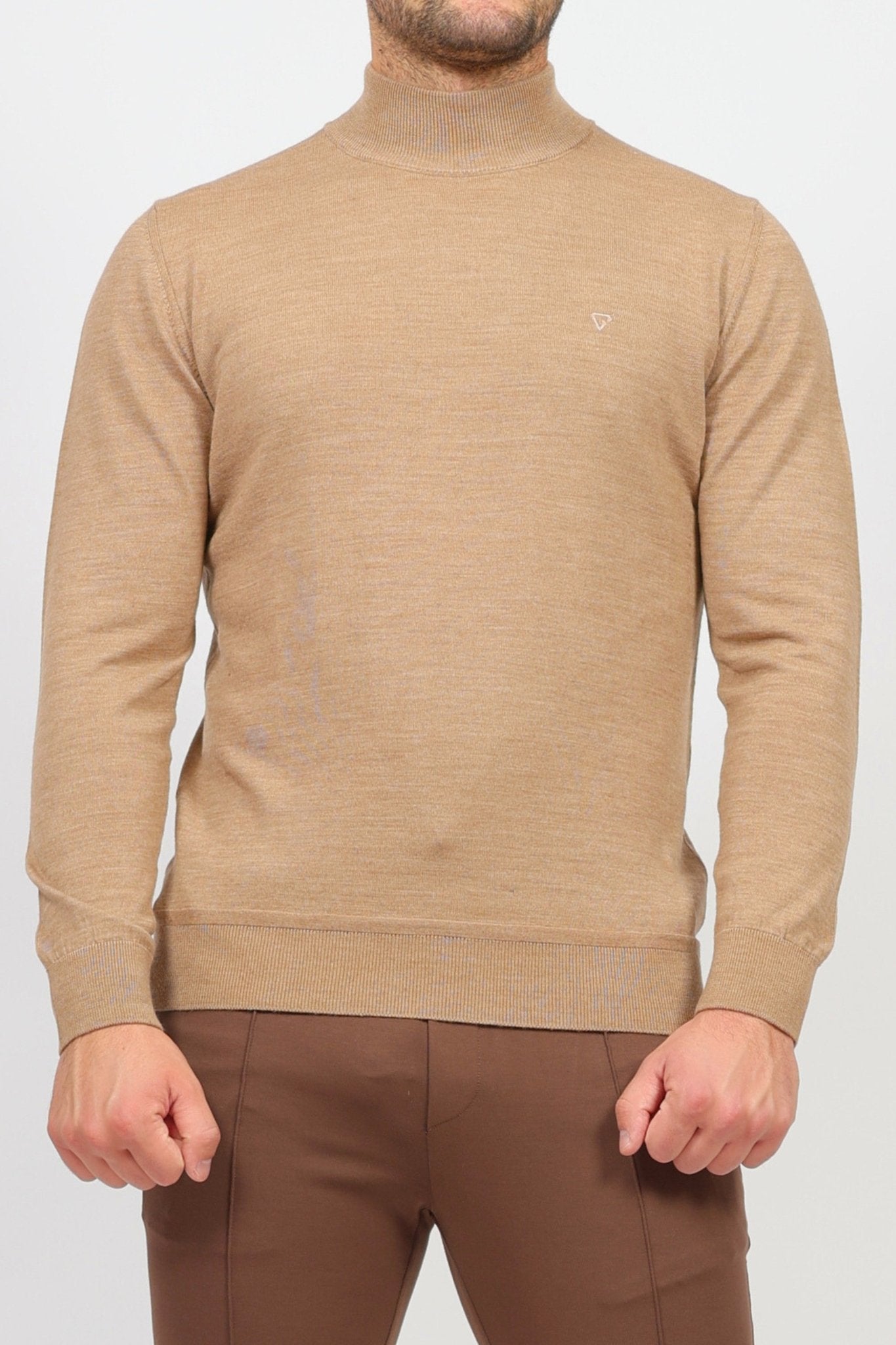 Мъжки Вълнен Пуловер, Бежов Giotelli Roberto Fashion Store Sweater GIO1111SWEBEIKNIM M Бежов