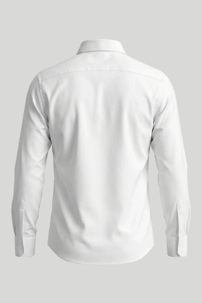 Мъжка еластична риза от бамбукова вискоза - Бял Boston Roberto Fashion Store T-shirt MAY83300300-39 39