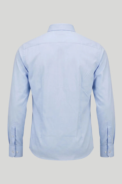 Мъжка еластична риза от бамбукова вискоза - Небесносин Boston Roberto Fashion Store T-shirt MAY83300403-39 39