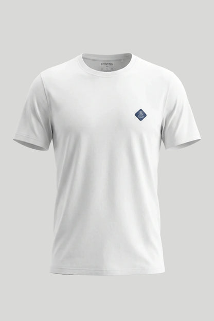 Мъжка корпоративна тениска - Бял Boston Roberto Fashion Store T-shirt MAY83000300-S S