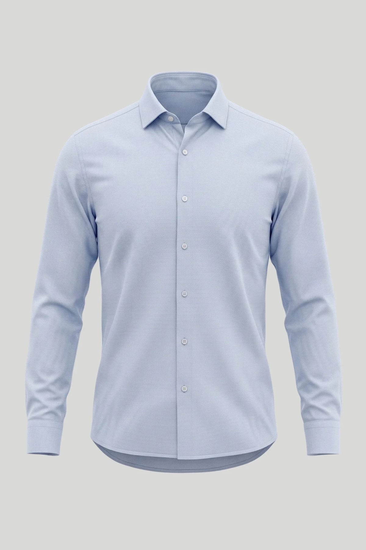 Мъжка официална структурирана риза - Небесносин Boston Roberto Fashion Store T-shirt MAY83305403-39 39