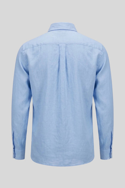 Мъжка риза от 100% памук с дълъг ръкав, светлосиня Roberto&Co Roberto Fashion Store Shirt MCM0808SHRBLULNNM M