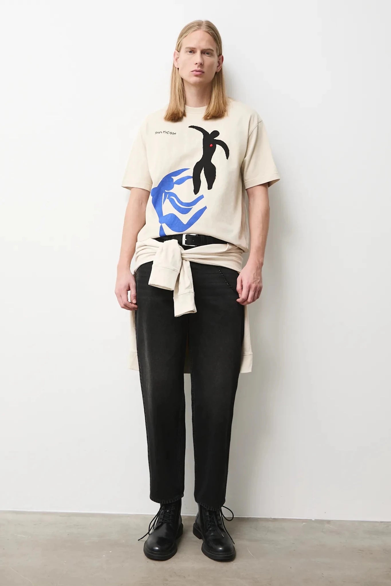 Мъжка тениска "Human" с абстрактен арт принт Medicine Roberto Fashion Store T-shirt RS26TSM256-02X-L L