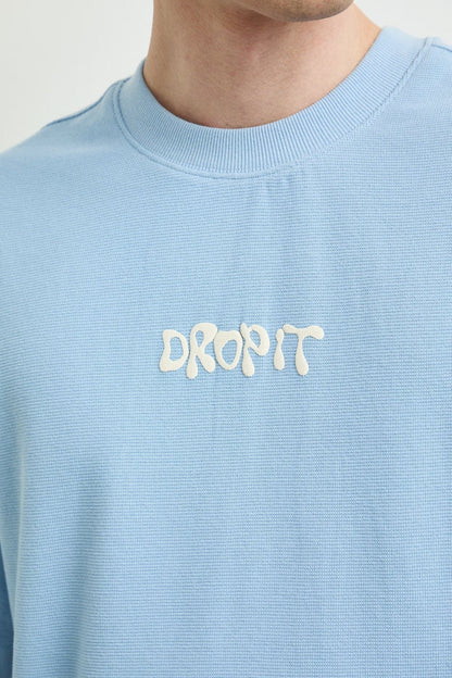 Мъжка тениска с принт на гърба "Roberto Drop It Blue" Medicine Roberto Fashion Store Set RS26-TSMA52-55X-L L