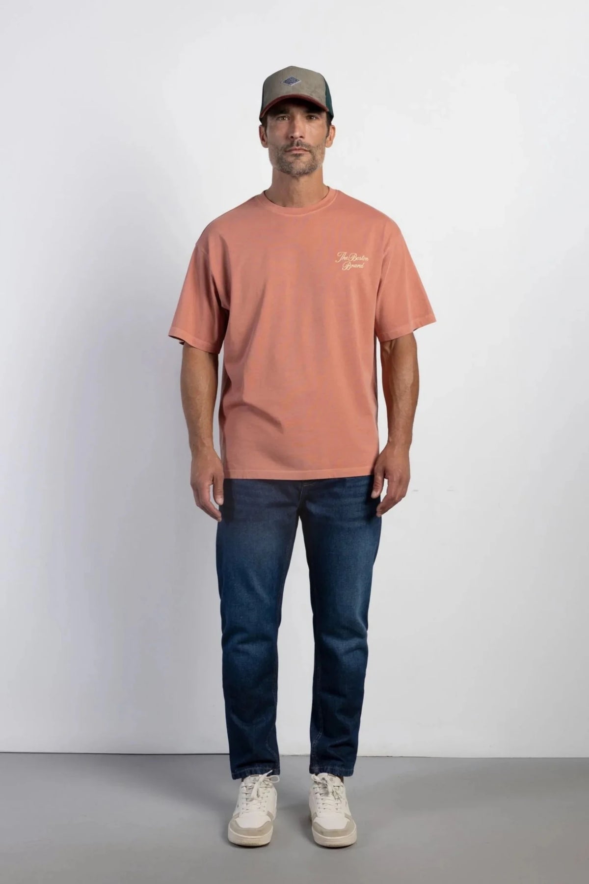 Мъжки дънки Slim Fit - Протрито синьо Boston Roberto Fashion Store Jeans MAY83890417-40 40