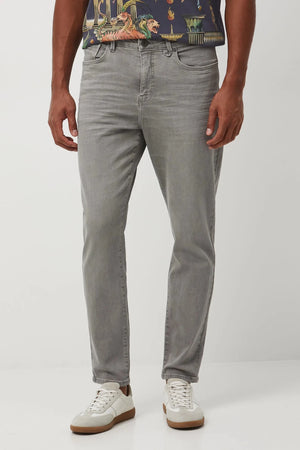 Men's Straight Fit Jeans in Light Grey